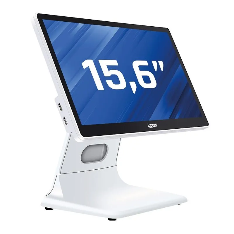 iggual TPV 15,6" 16:9 N100 8GB RAM 256GB SSD Windows 11 Pro Blanco