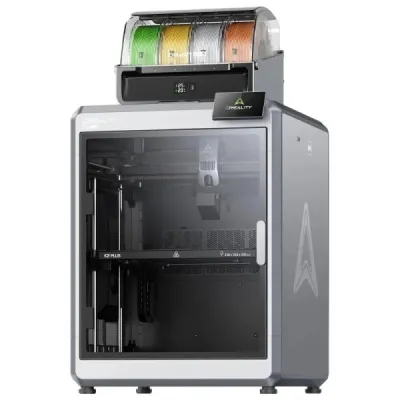 Creality K2 Plus Combo Impresora 3D Cerrada + Unidad CFS - Volumen 35x35x35cm - Impresion de Alta Velocidad de 600mm/s - Camaras IA Duales - Estructura robusta "Matrix" - USB, Ethernet, WiFi