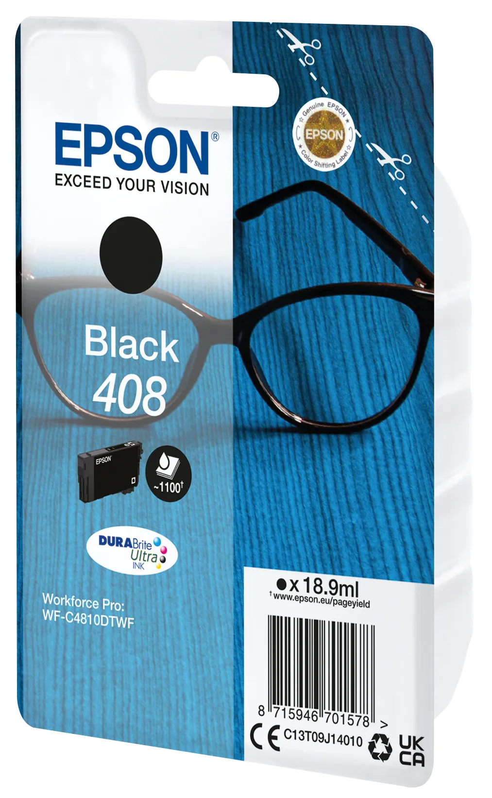 Epson 408 Cartucho de Tinta Negro Original