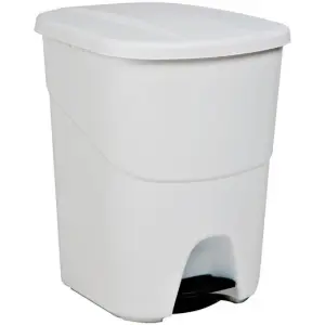 DENOX CUBO CON PEDAL ECOLÓGICO PEDALBIN 40L BLANCO