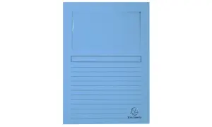 Exacompta Subcarpeta A4 Forever Con Ventana Azul Claro 120g - 100 Unidades