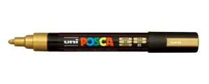 Posca Marcador PC-5M No Permanente Punta Forma De Bala 1,8 - 2,5 mm Oro
