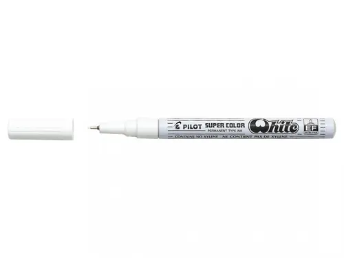 Pilot Marcador Permanente Desechable Blanco Extrafino