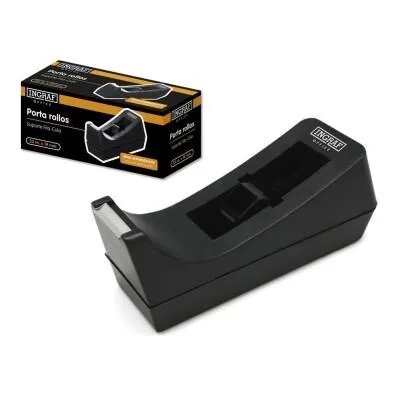 Office Club Dispensador Para Rollos Celo 33 Metros Negro Modelo PR1