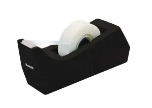 Scotch Dispensador De Cinta Adhesiva Con Base Antideslizante - Plástico Reciclado - Negro