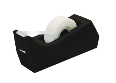 Scotch Dispensador De Cinta Adhesiva Con Base Antideslizante - Plástico Reciclado - Negro