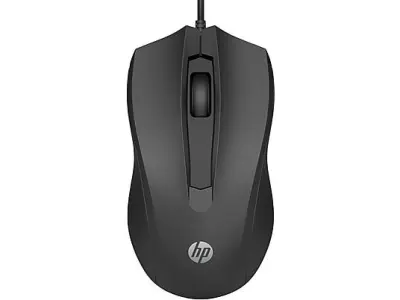 HP Ratón USB Óptico 1600 DPI Ergonomía Ambidiestra 3 Botones Color Negro