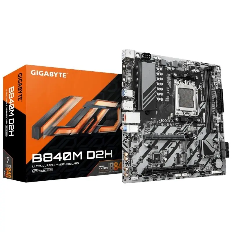 GIGABYTE B840M D2H M-ATX AM5 2xDDR5 5600MHz HDMI LAN M.2