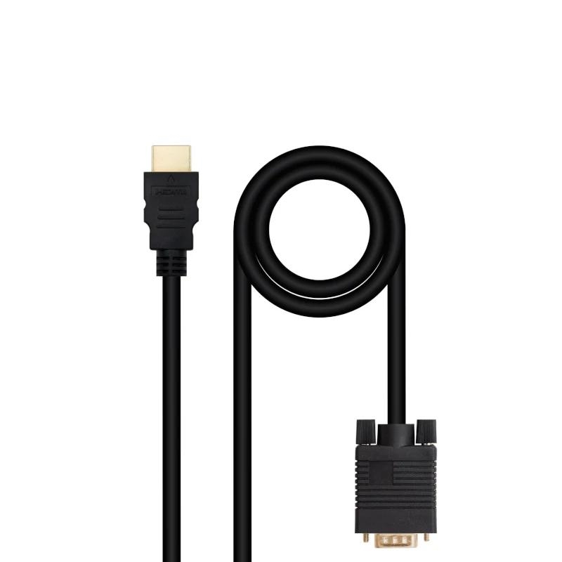 Nanocable Conversor Hdmi A Vga M-M, 1.8 M Negro