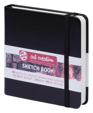 Talens Cuaderno Bocetos 12X12cm 80H 140gr Negro