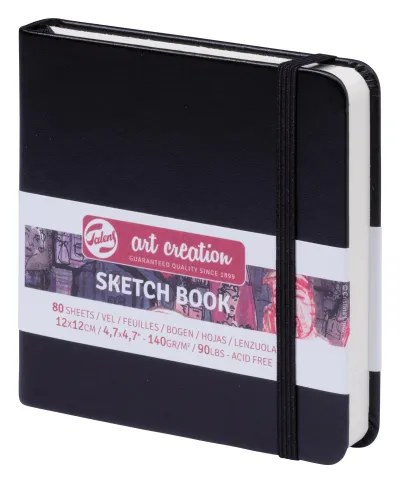 Talens Cuaderno Bocetos 12X12cm 80H 140gr Negro