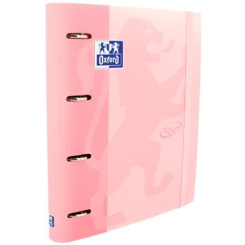Oxford Carpeta Anillas 4X35Mm Touch Europeanbinder C/Recambio 100H A4+ 5X5 T/Extradura Flamingo Pastel