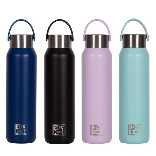 Oxford B-2Go Botella Isotermica 600Ml - Doble Pared Aislante Y Recubrimiento Ceramico Interior - Colores Surtidos