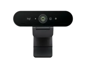 Logitech Brio 4K Webcam - Zom Digital 5X - Enfoque Automatico - Doble Microfono integrado - Negro