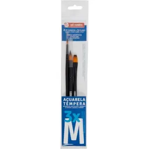 Talens Art Creation Set 3 Pinceles M (1 Redondo, 1 Plano, 1 Lengua de Gato) Acuarela/Témpera