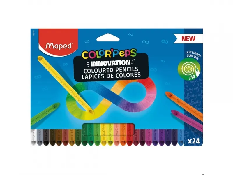 Maped Lápices De Colores Color'Peps Infinity Estuche 24 Unidades