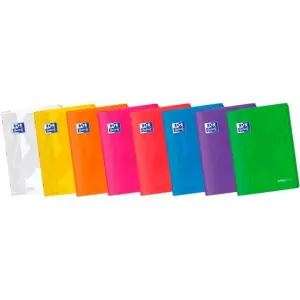 Oxford Libreta Grapada Easybook A4 48H 4x4mm Tapa Plástica Surtidos Vivos