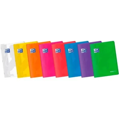 Oxford Libreta Grapada Easybook A4 48H 4x4mm Tapa Plástica Surtidos Vivos