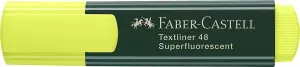 Faber-Castell Rotulador Fluorescente Textliner 48 - Punta Biselada - Tinta Agua - Amarillo