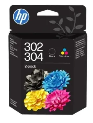 HP Pack de 2 Cartuchos de Tinta Originales 302/304 Negro y Color