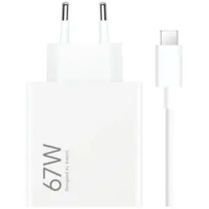 Xiaomi Cargador de Pared 67W HyperCharge Combo USB-A con Cable Blanco