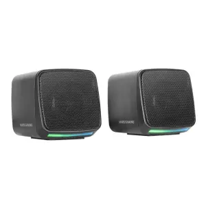 Mars Gaming Altavoces 2.0 MSPRO Negro 10W USB + Jack Control de Volumen RGB