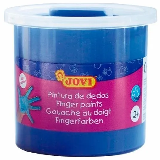 Jovi Pintura De Dedos  Estuche 5 Botes 125Ml Azul