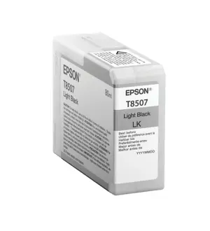 Epson T8507 Cartucho de Tinta Pigmentada Negro Light - Reemplazo C13T850700