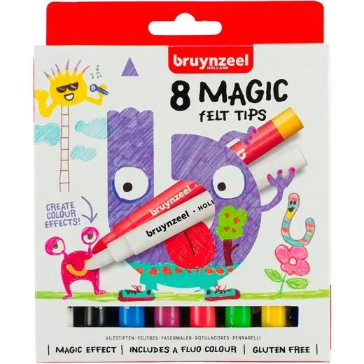 Talens Bruynzeel Rotuladores Kids Mágicos Colores Surtidos Estuche 8 Ud