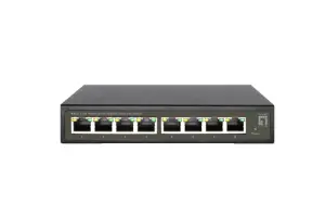 SWITCH SEMIGESTIONABLE LEVEL ONE HILBERT 8P GIGA CARCASA METALICA