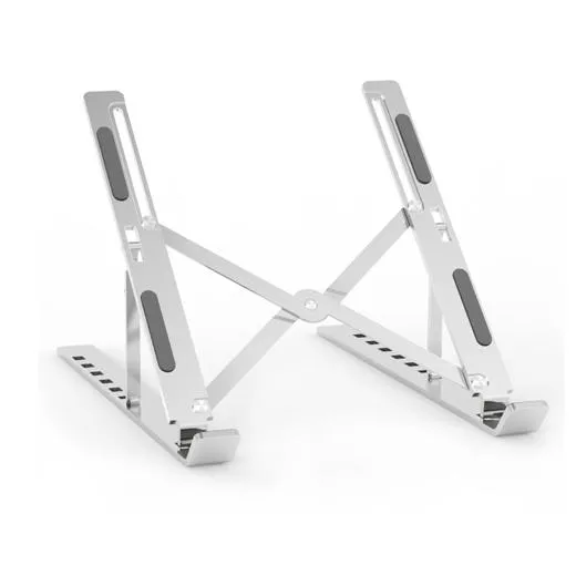 Aisens Soporte De Sobremesa Ajustable Para Portatil / Tablet, Plata