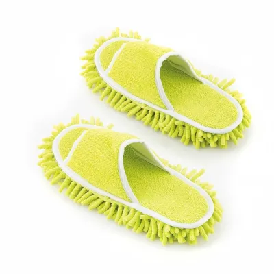 InnovaGoods Mop&Go Zapatillas Mopa Unisex Talla Única 35-43 Color Amarillo 27x11x4cm