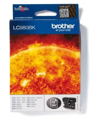 Brother LC980 Cartucho de Tinta Negro Original