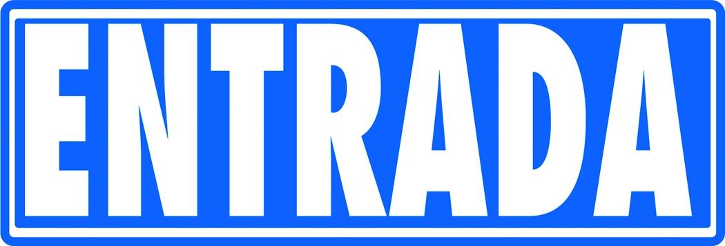 Archivo 2000 Señal "Entrada (Sin Indicador)" 175X65 Pvc Gris