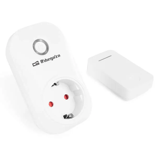 Orbegozo Enm 2000 Enchufe Inteligente Con Mando A Distancia - Control Sin Pilas - Alcance De 150M - Potencia Maxima 3680W - Proteccion Contra Sobrecargas