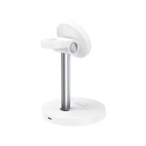 XO CX038 Cargador Inalambrico Magnetico Rapido - 15W - Sujecion Magnetica - Color Blanco