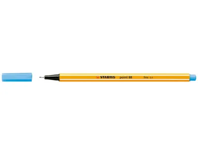 Stabilo Point 88 Rotulador Punta Fina 0.4 mm Tinta Agua Color Azul Celeste
