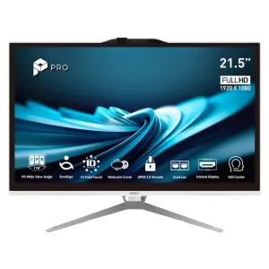MSI Pro AP222T-606XEU i3-14100 8GB 512GB DOS 21.5" Blanco