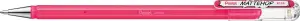 Pentel Mattehop Bolígrafo de Bola 1mm Trazo 0.5mm Tinta Gel Opaca Rosa 55% Reciclado