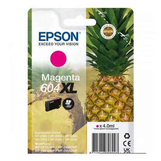 Epson Tinta Magenta Xp-2200, Wf-2910Dwf - 604Xl