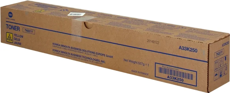 Konica Minolta Tn321 Amarillo Cartucho De Toner Original - Tn321Y/A33K250