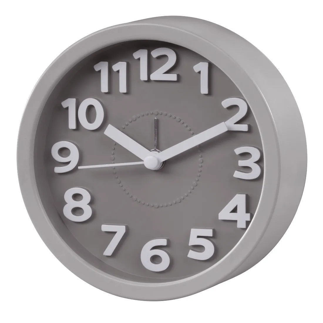 Hama Retro Reloj Despertador Analogico - Estilo Retro - Funciona con 1 Pila AA - 12x4cm - Color Gris