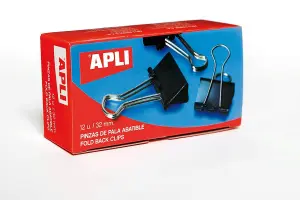 Apli Pinzas Abatibles 41mm - Paquete de 12 Pinzas