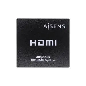 Aisens Duplicador HDMI 4K@30Hz 1x2 con Alimentación Negro