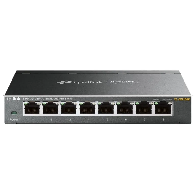 TP-Link Switch Easy Smart 8 Puertos Gigabit Plug & Play Carcasa Metálica