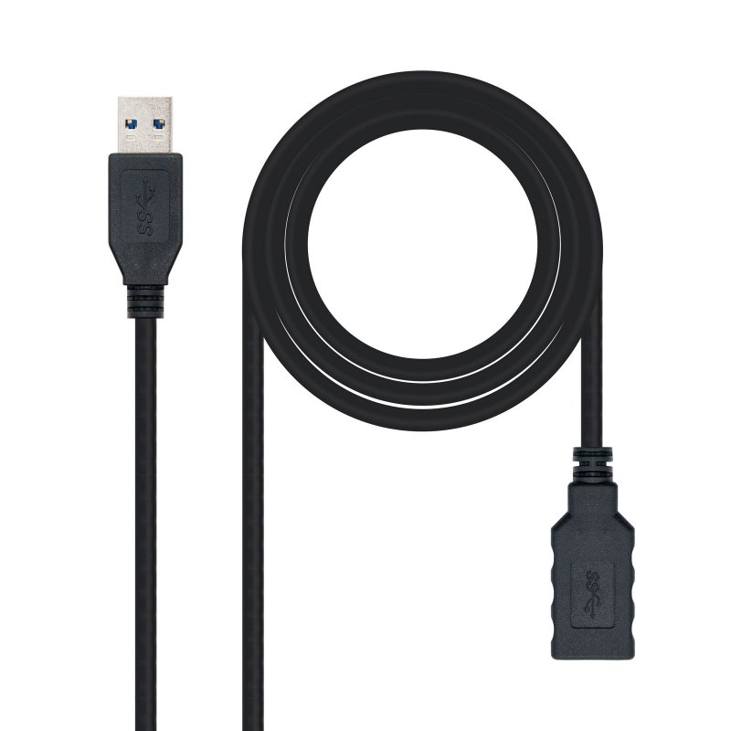 Nanocable Cable Usb 3.0 Tipo A/M-A/H Negro 3.0 M
