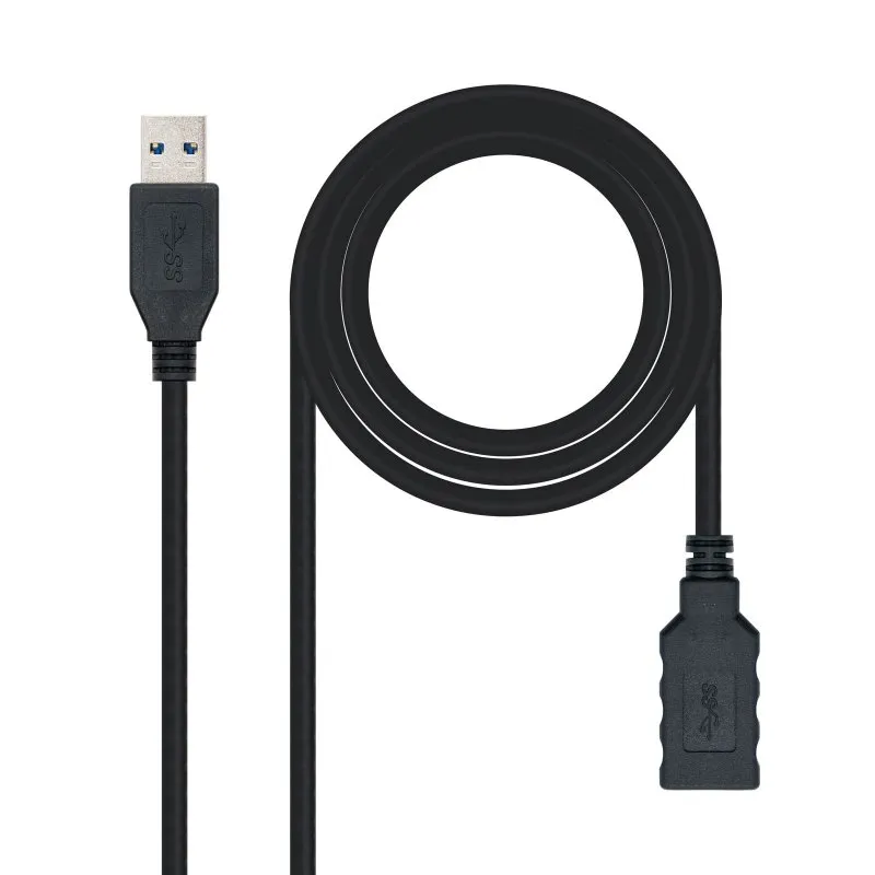 Nanocable Cable Usb 3.0 Tipo A/M-A/H Negro 3.0 M