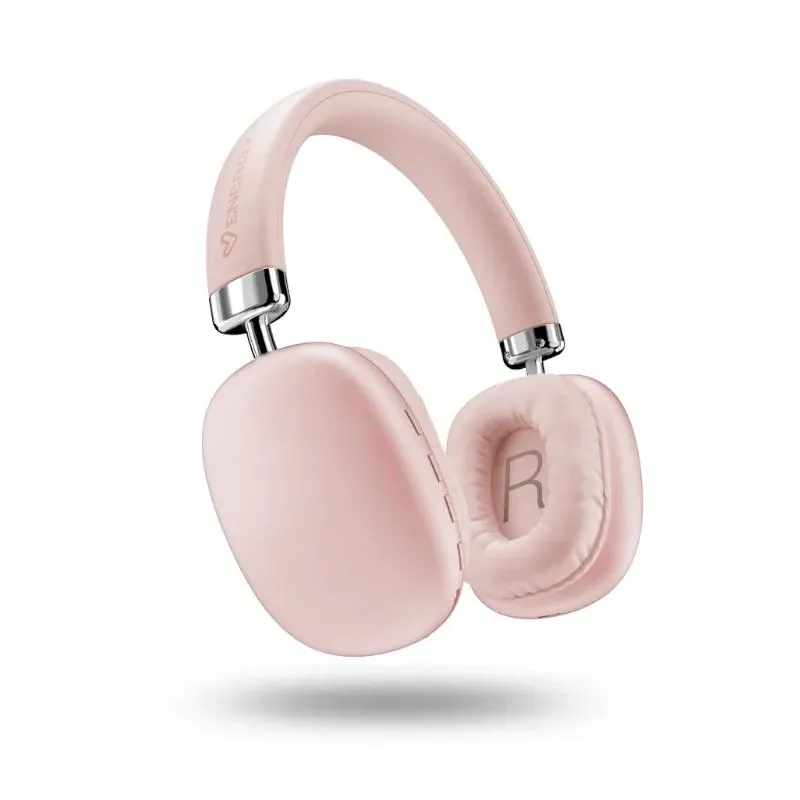 Energy Sistem Headset Bluetooth Style con Micrófono, Ranura SD, Multidevice, Rosa, 12h