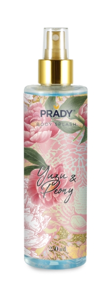 Prady Body Splash Yuzu & Peony - Frasco De 250 Ml - Spray Pulverizador