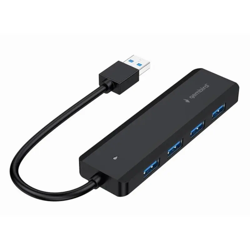 Gembird Hub USB 3.2 Gen 1 Type-A 5000 Mbit/s Negro